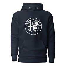 Felpa con cappuccio Alfa Romeo Logo Racing Vintage Offerta Speciale