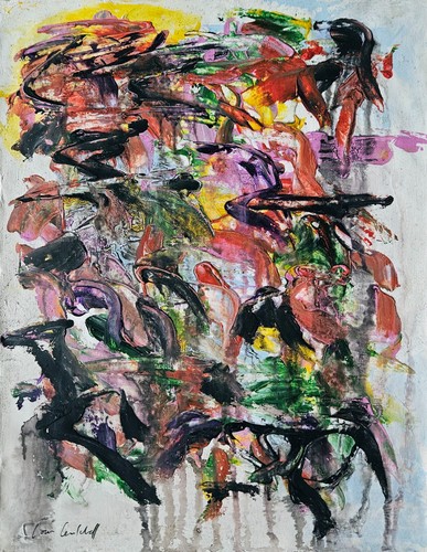 Dipinto olio tela - olio, su