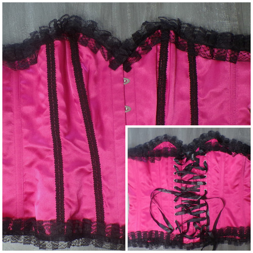 Overbust corsetto rosa - , caldo