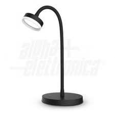 Lampada da tavolo LED 4,8W 3000K 145lm corpo snodato nero touch 3 step JOlight A