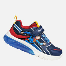 Sneakers elastici e strappo Geox Ciberdron Superman da Bambino con luci
