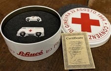 Schuco Piccolo Set L Croce Rossa italiana VW T1 Fiat 500F 1/90