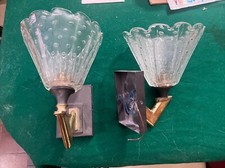 Coppia Di Applique In Ottone E