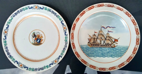 Coppia piatti decorativi in - di,