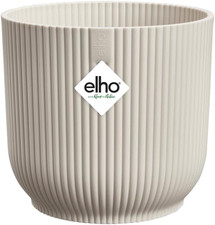 Vibes Fold round 14 - Vaso per Piante Da Interno - Ø 14.1 X H 12.9 Cm - Bianco/B