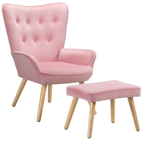 Poltrona con sgabello - poltrona,