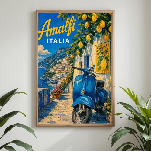 Poster viaggio costiera - poster,