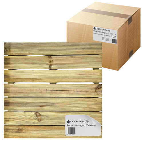 Pedana doccia legno 50x50 - pedana,