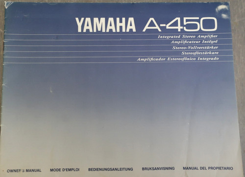 Yamaha 450 orig - manuale, di