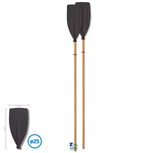Coppia remi struttura legno - struttura,