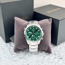 Orologio Uomo Bulova Marine Star Quadrante Verde Cronografo 6 Lancette Quarzo 96B396