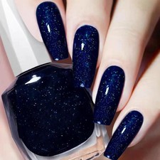 Smalto Glitter, Smalto Blu