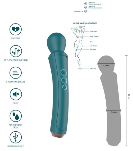 Vibratore wand silicone - wand, in