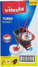 Vileda Turbo Smart Mocio Con  Secchio a Pedale Kit  Completo Bastone a tre pezzi