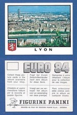 FIGURINA CALCIATORI PANINI EURO 84 - NUOVA/NEW - N.20 - LYON