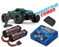 Traxxas Wide Maxx 1/10 Monster Truck RTR verde diamante più combinazione TRX89086-4-G...