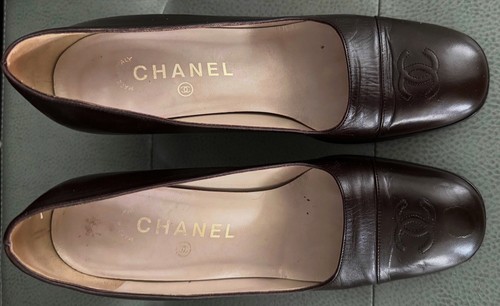 Scarpe chanel pelle marrone - chanel,