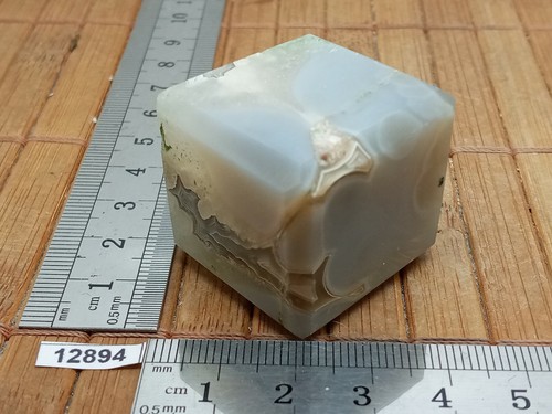Cube agate blanche - agate,