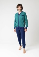 PIGIAMA UOMO IN FRESCO COTONE APERTO