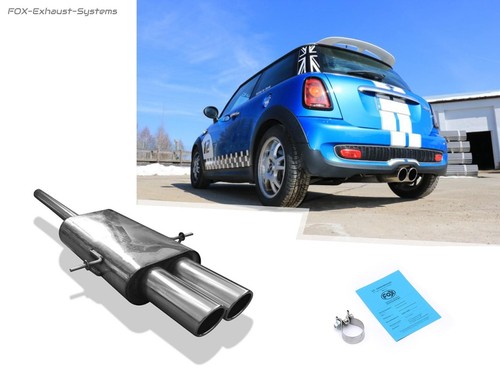 Scarico sportivo centrale - scarico, mini