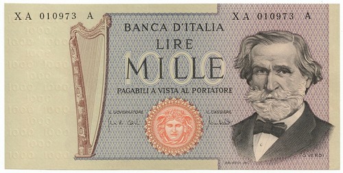 1000 lire giuseppe verdi - giuseppe, ii