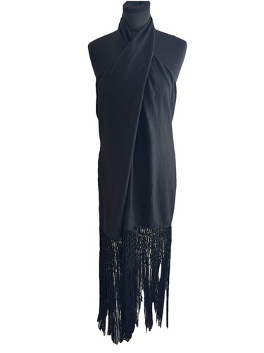Maxi abito zara nero - nero, lino