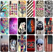 CUSTODIA COVER MORBIDA IN TPU SILICONE PER APPLE IPHONE X FANTASIA C