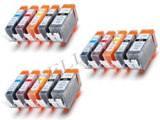 15 Cartucce per Canon CLI-8 PGI-5 MP 600R MP 810 PIXMA Pro9000 iP 3500 iP 4500