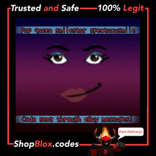 ROBL0X Barbie Pop Queen Oggetto Sorriso Faccia Giocattolo Codice Inviato VELOCEMENTE nei Messaggi eBay