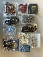 LOTTO n° 11 ANTICHI VECCHI CORONE ROSARIO COLLEZIONE RELIGIOSO PREGHIERA CROCE