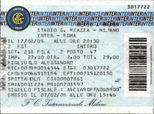 Biglietto stadio Inter vs Roma