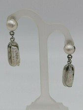 Orecchini donna pendenti perle