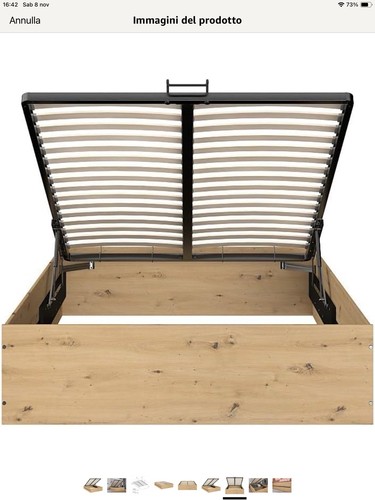 Letto matrimoniale contenitore - letto,