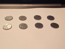 Lotto 8 Monete 50 LIRE VULCANO