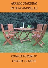 Set giardino legno teak - set, in