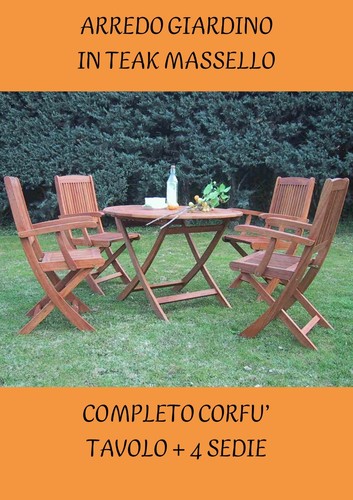 Set giardino legno - set, in