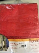 Tenda Alice Rosso con passanti poliestere 150x280 cm tendone interno casa arredo