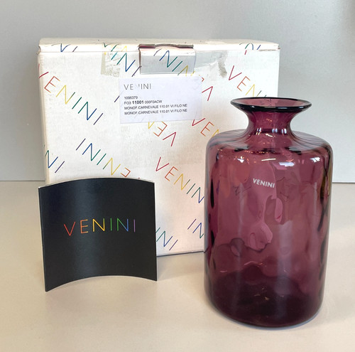 Vaso vetro murano - murano, firmato