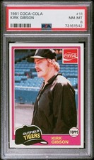 1981 Coca Cola Kirk Gibson #11