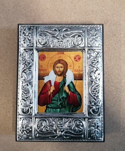 Icona greca legno e - legno,
