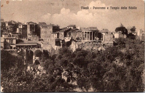 Cartolina tivoli panorama - cartolina,