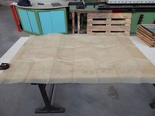 '50 CIRCA DISEGNO TECNICO FIAT - STUDIO BERLINA 1400 1900 PROTOTIPO ?