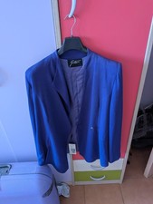 Giacca Blazer Donna Mezza Stagione Gattinoni Tempo Viola Tg 52 Italiana Glitter 