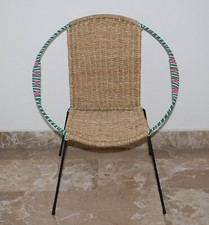 Sedia bimbo in vimini