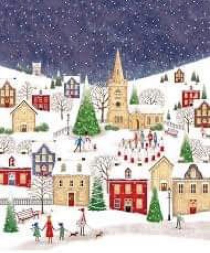 Villaggio natale motivo - (2),