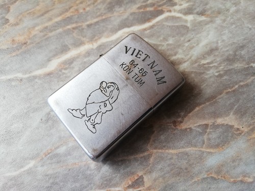 Vtg rare military zippo - military,