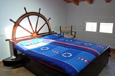 letto matrinomiale in mogano