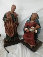 Splendida Natività in Cartapesta  Artigianale Leccese  ( 3 pezzi )