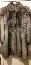 Pelliccia volpe grigia usata -