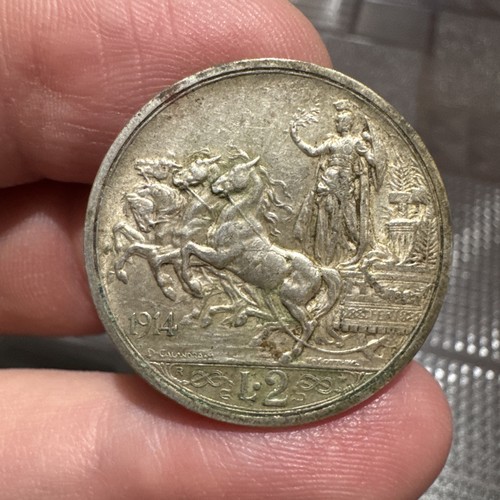 Lire 1914 quadriga briosa - 1914,
